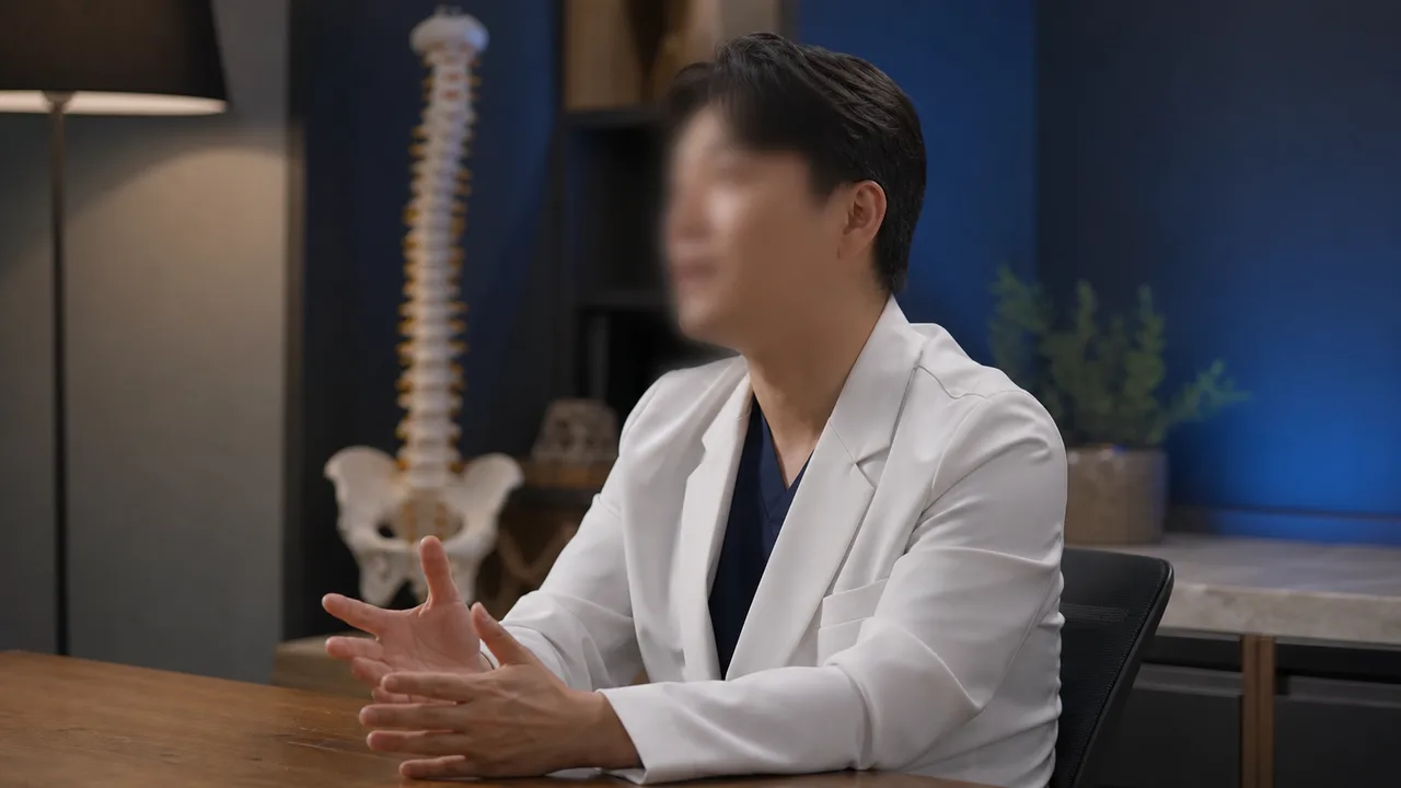 원장이 진료 철학을 소개하는 인터뷰 영상 장면(샘플)