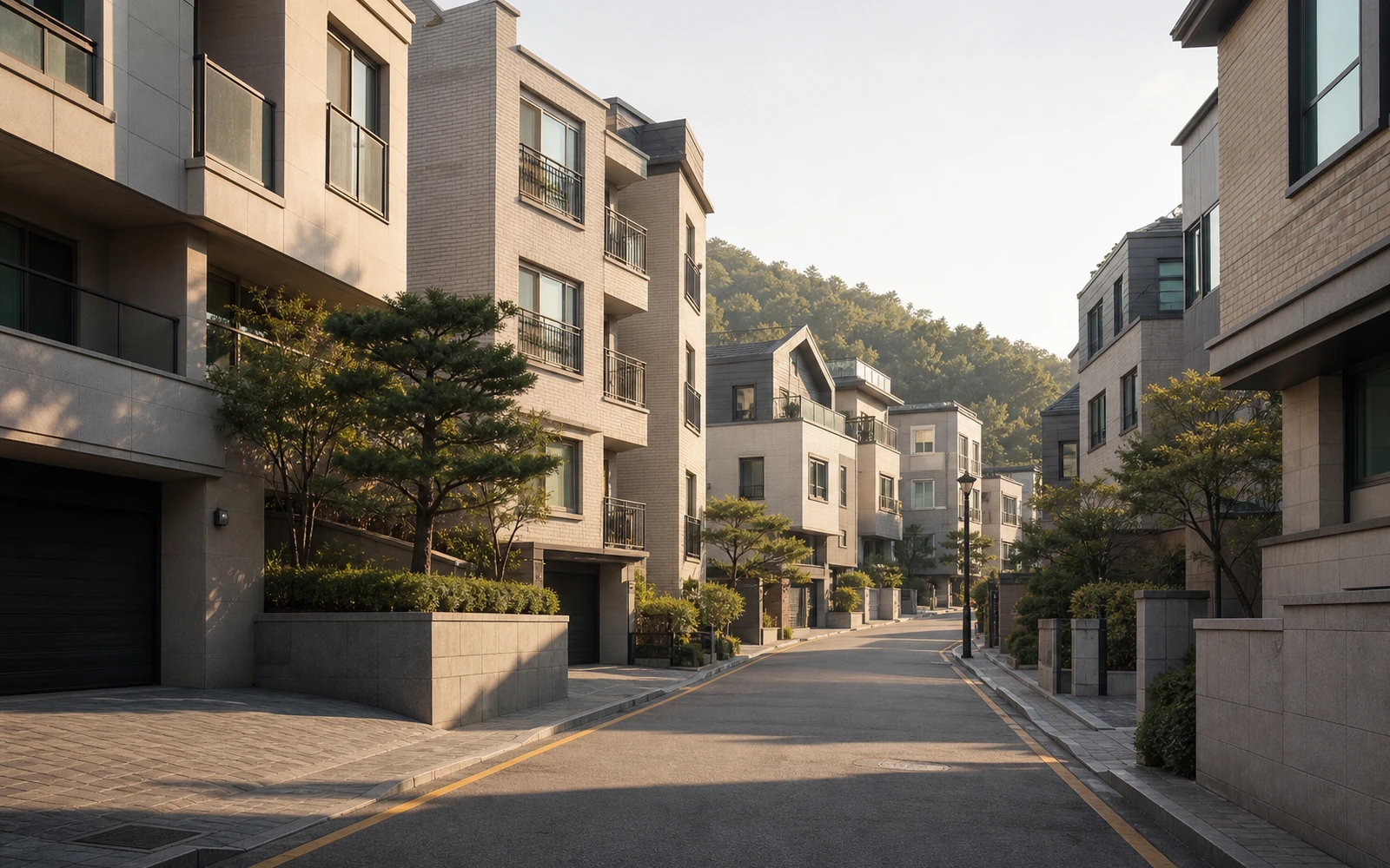 부동산 거리 전경