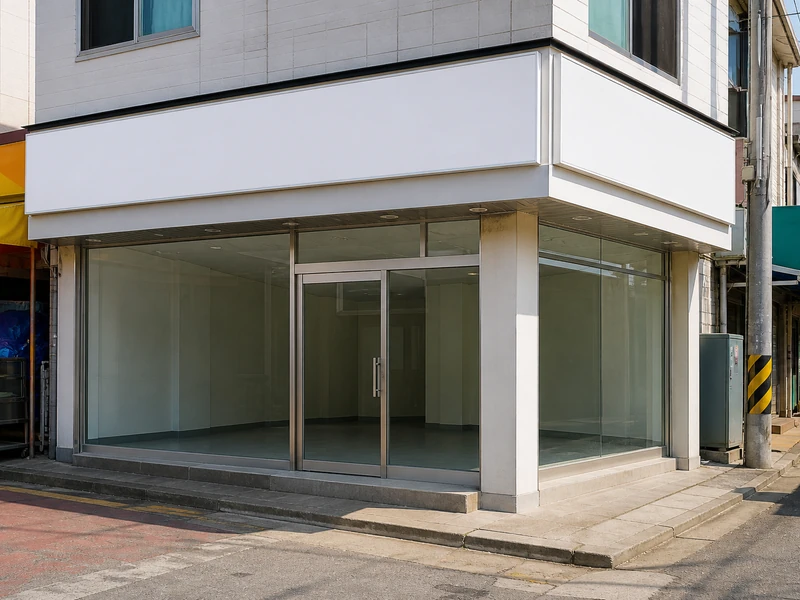 전면이 넓은 중앙시장 1층 코너 상가 점포 (예시 매물)